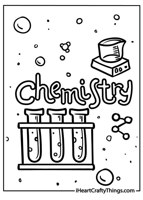 Science Lab Coloring Pages 的图像结果