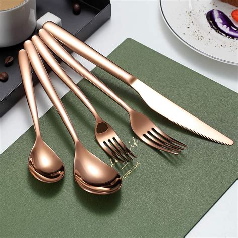 HOMQUEN Silverware Set 20 Pieces, Stainless Steel Flatware India | Ubuy