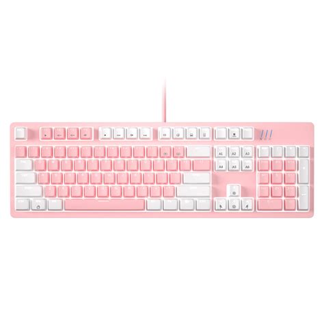 Buy MageGee Mechanical Pink Gaming Keyboard MK-Armor LED Rainbow ...