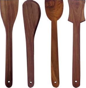 Mayflower Multipurpose Wooden Spatulas - Utensils Set for Non Stick ...