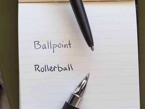 Pens Rollerball vs Ballpoint Pen, Rollerball, Ballpoint - amtech.blog