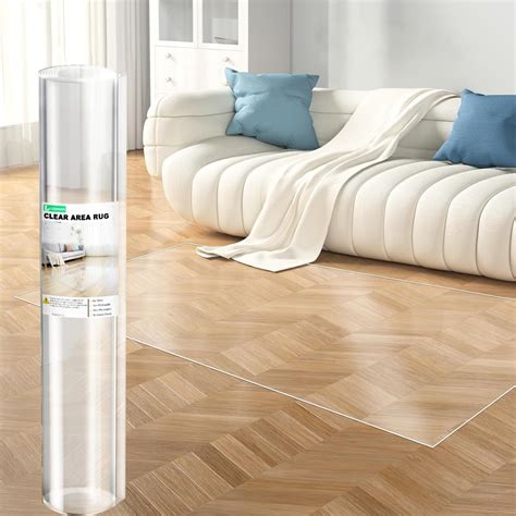 Amazon.com: 3x10 ft Plastic Runner, 36”x120 Clear Hallway Floor Mat, 60 ...