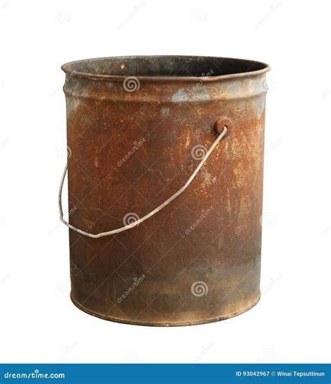 Rusty Bucket Of Red Paint Stock Photography | CartoonDealer.com #64844540