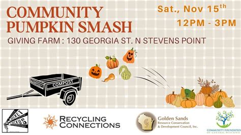 Community Pumpkin Smash, 130 Georgia St N, Stevens Point, WI 54481-1037 ...