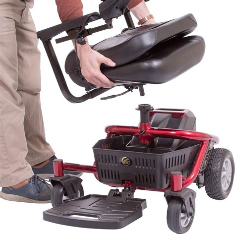 Golden Technologies New LiteRider Envy Power Wheelchair, Red, 20-Inch ...
