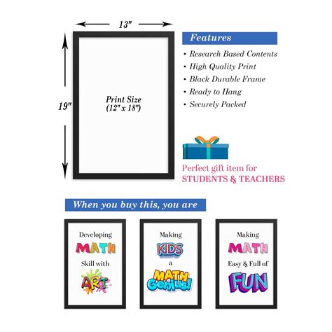 Pythagoras Theorem, Math Poster, Kids Room Decor, Classroom Decor, Mat ...