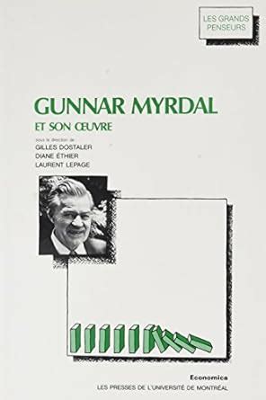 Buy Gunnar myrdal et son oeuvre Book Online at Low Prices in India ...
