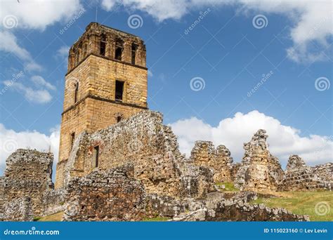 Ruins of Panama Viejo, UNESCO World Heritage Site Stock Photo - Image ...