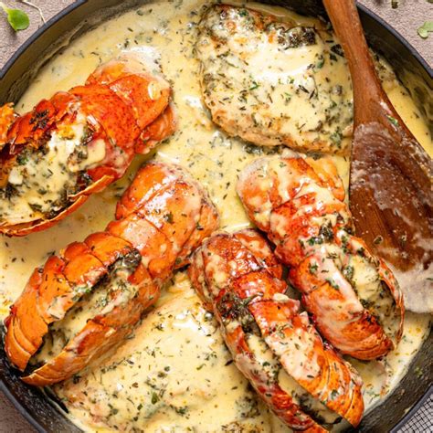Garlic Butter Salmon + Lobster in Creamy Lemon Parmesan Sauce | Orchids ...