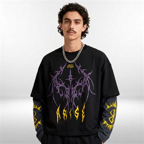 Solo Leveling Designed B&G Long Sleeve T-shirt – Jnorss