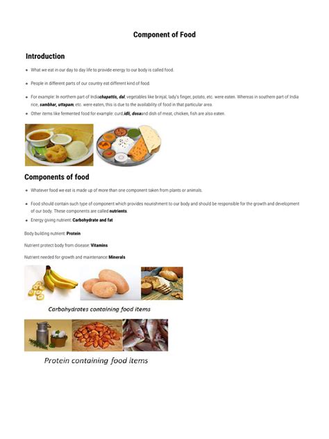 Science Components of Food 的图像结果