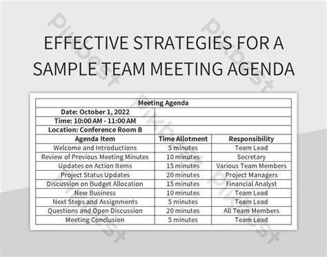 Meeting Agenda Sample 的图像结果