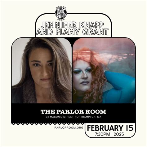 Jennifer Knapp and Flamy Grant at The Parlor Room, 32 Masonic St ...