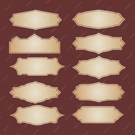 Antique classic frames collection vintage border set template | Premium ...