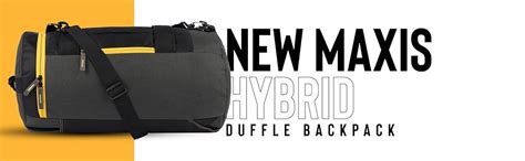 Gear New Maxis Duffel cum Backpack Grey- Yellow (METDFNMXS0412 ...