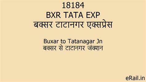 18184 BXR TATA EXP Train Route