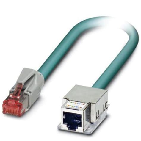 1415607 Phoenix Contact | Phoenix Contact, 2m Cat6, Blue RJ45 to Male ...