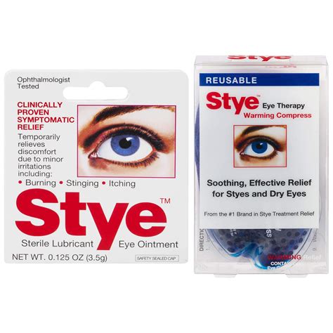 Stye Sterile Lubricant Eye Ointment with Warming Compress - Bundle Deal ...