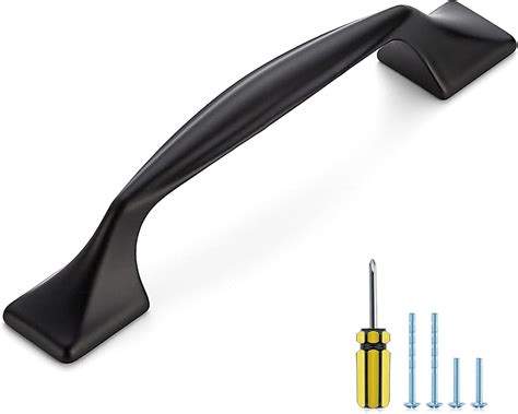 Buy Ravinte 10 Pack Cabinet Handles Black Cabinet Pulls 3 Inch Kitchen ...