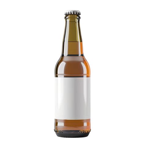 Beer bottle mockup isolated on transparent background 46011652 PNG