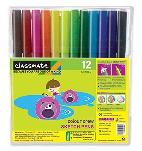 Classmate Sketch Pen - Standard (12 Shades) : Amazon.in: Office Products