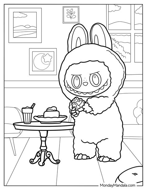 Labubu Coloring Sheet