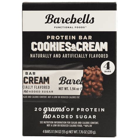 Barebells Protein Bars with 20g High Protein, 1.9oz Bars, Cookies ...