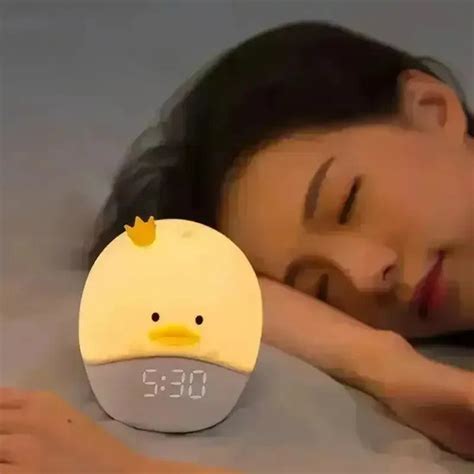 Duck and Bunny Night Lamp with Alarm Clock