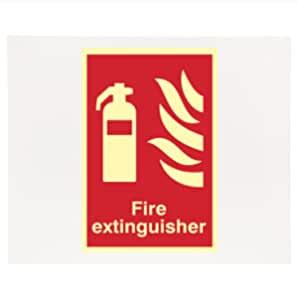 Fire Extinguisher Sign Sticker, Waterproof Sticker Signage : Amazon.in ...
