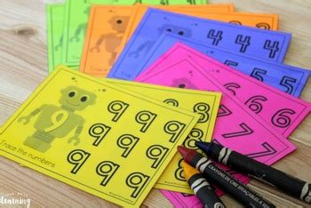 Robot Numbers Worksheet 的图像结果