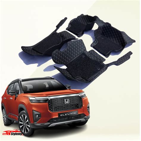 Honda Elevate Luxury Series 7D Floor Mats - Honda Elevate 7D Floor Mats
