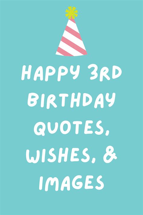 33 Happy 3rd Birthday Quotes, Wishes, & Images - Darling Quote