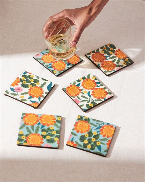 Marigold Coasters (Set of 6)