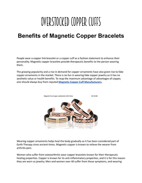 PPT - Benefits of Magnetic Copper Bracelets PowerPoint Presentation, free download - ID:11029106