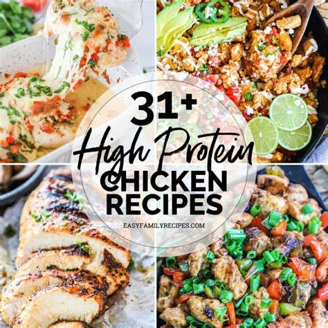31+ High Protein Chicken Recipes · Easy Family Recipes