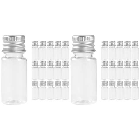 WORGEOUS 60 pcs Clear Plastic Tubes with Leak-proof Lids Plastic Storage Tubes Candy Storage ...