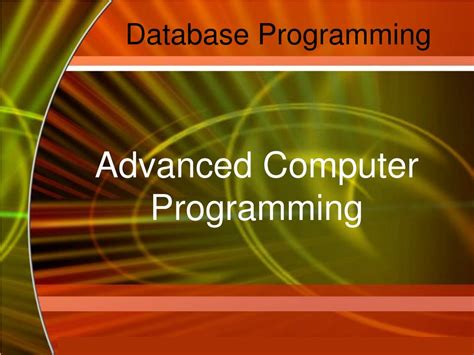 Principles of Computer Programming Database 的图像结果