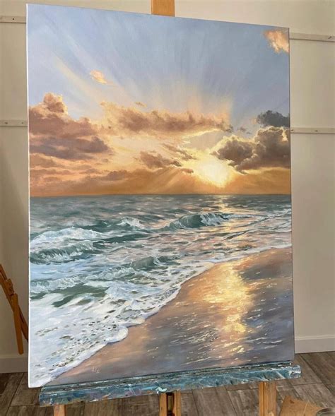 Sunrise Beach Art Painting