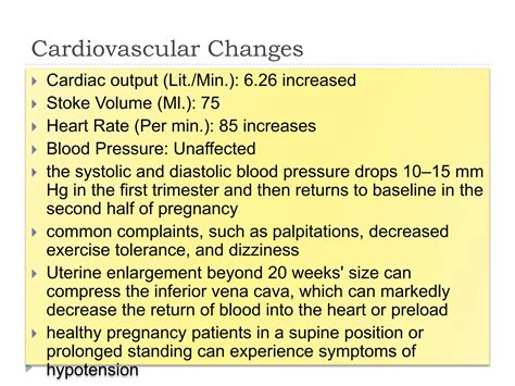 Physiological changes during pregnancy | PPTX