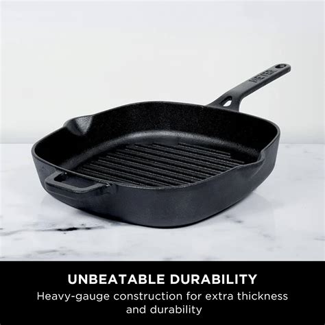 Meyer Pre-Seasoned Cast Iron Grill Pan + Frypan Set