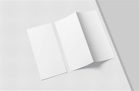 Classic DL Bi-Fold Flyer Mockup - PSD