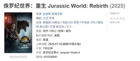 侏罗纪世界：重生最新素材