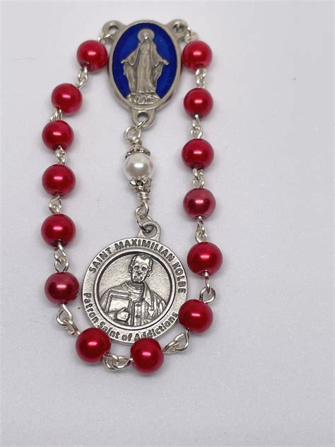 St. Maximilian Kolbe Chaplet Patron Saint of Addiction - Etsy
