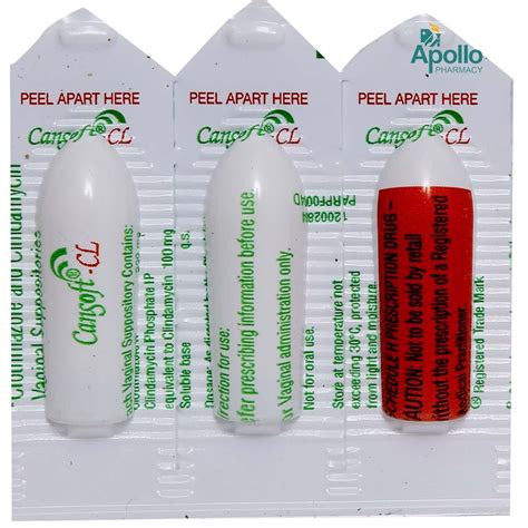 Cansoft-CL Vaginal Suppository | Uses, Side Effects, Price | Apollo ...