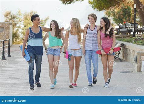 Teens in Majorca or Mallorca Stock Image - Image of spring, holiday ...