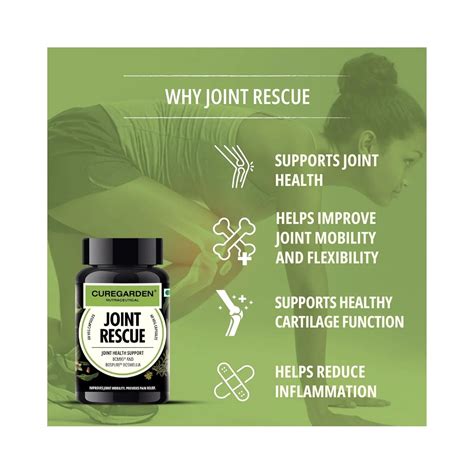 Curegarden joint rescue 60 Capsules | Joint pain reief tablets