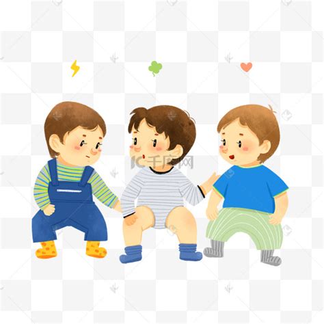 卡通三个男孩PNG图片素材下载_图片编号9273159-PNG素材网