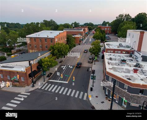 Sunny Daytime Drone Images of Louisburg, North Carolina: Travel, Real ...