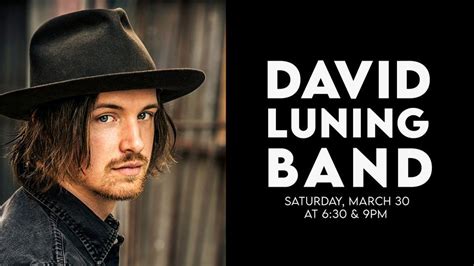DAVID LUNING BAND, Blue Note Napa, March 30 2024 | AllEvents.in