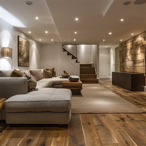 10 Stunning Basement Flooring Ideas with Engineered Hardwood • ArtFasad